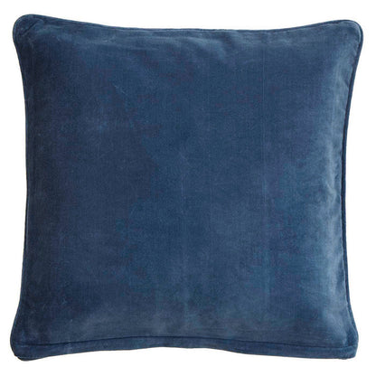 Bungalow pudebetræk i velour, 50 x 50 cm - China blue