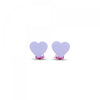 Milk x Soda Sweet Heart clip-on øreringe til børn, Lilac