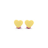 Milk x Soda Sweet Heart clip-on øreringe til børn, gul