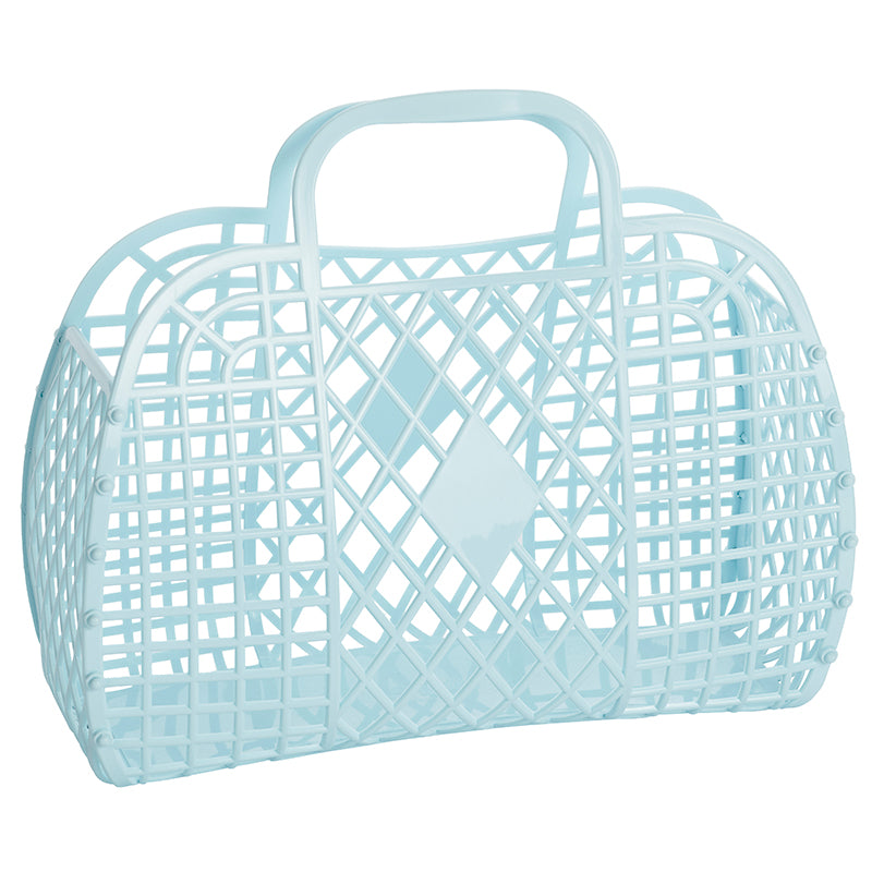 Sun Jellies Retro basket, large - Blue