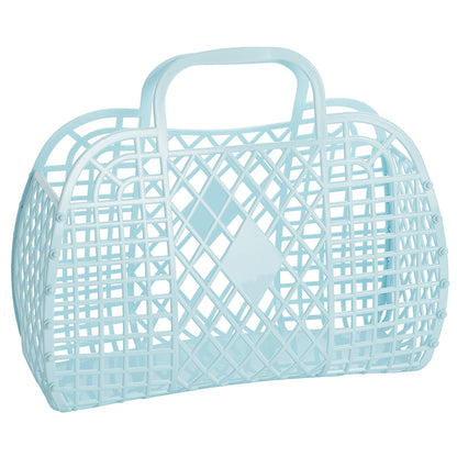 Sun Jellies Retro basket, large - Blue