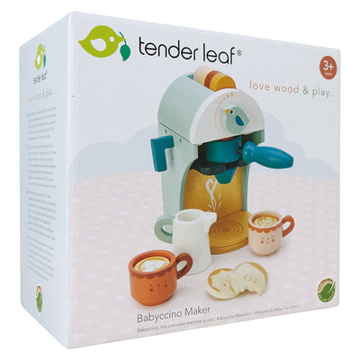Tender Leaf, Legemad i træ - Cappuccino maskine