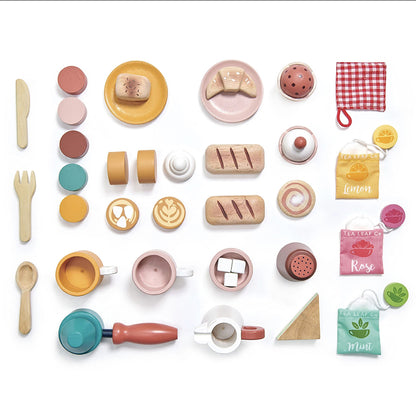 Tender Leaf, Legemad i træ - Cafesæt