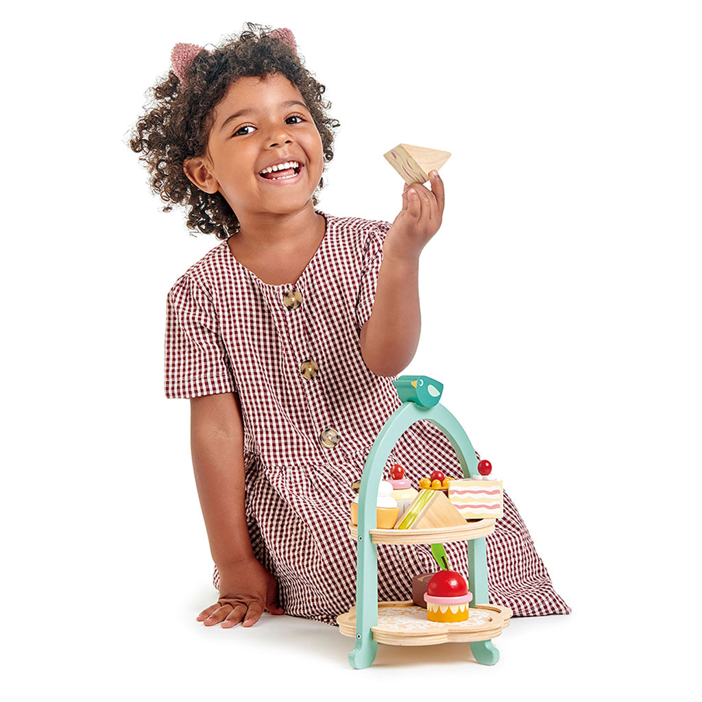 Tender Leaf, Legemad i træ, Snackopsats - Birdie