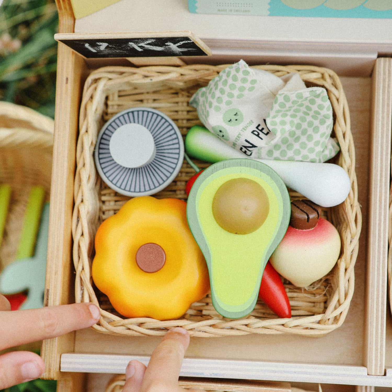 Tender Leaf, Legemad - Kurv m. grøntsager