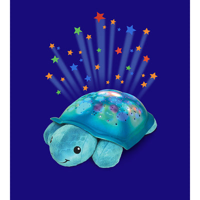 Natlampe  som danner stjernehimmel og spiller melodier, skildpadde - Aqua