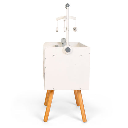 By Astrup dukketilbehør, puslebord i træ m badekar