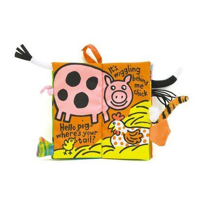 Jellycat aktivitetsbog, åben halebog - bondegård