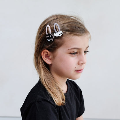 Mimi &amp; Lula - 4 hårspænder - Haunted House Halloween