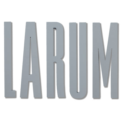 Design Letters bogstav i træ, A - Å - Grå