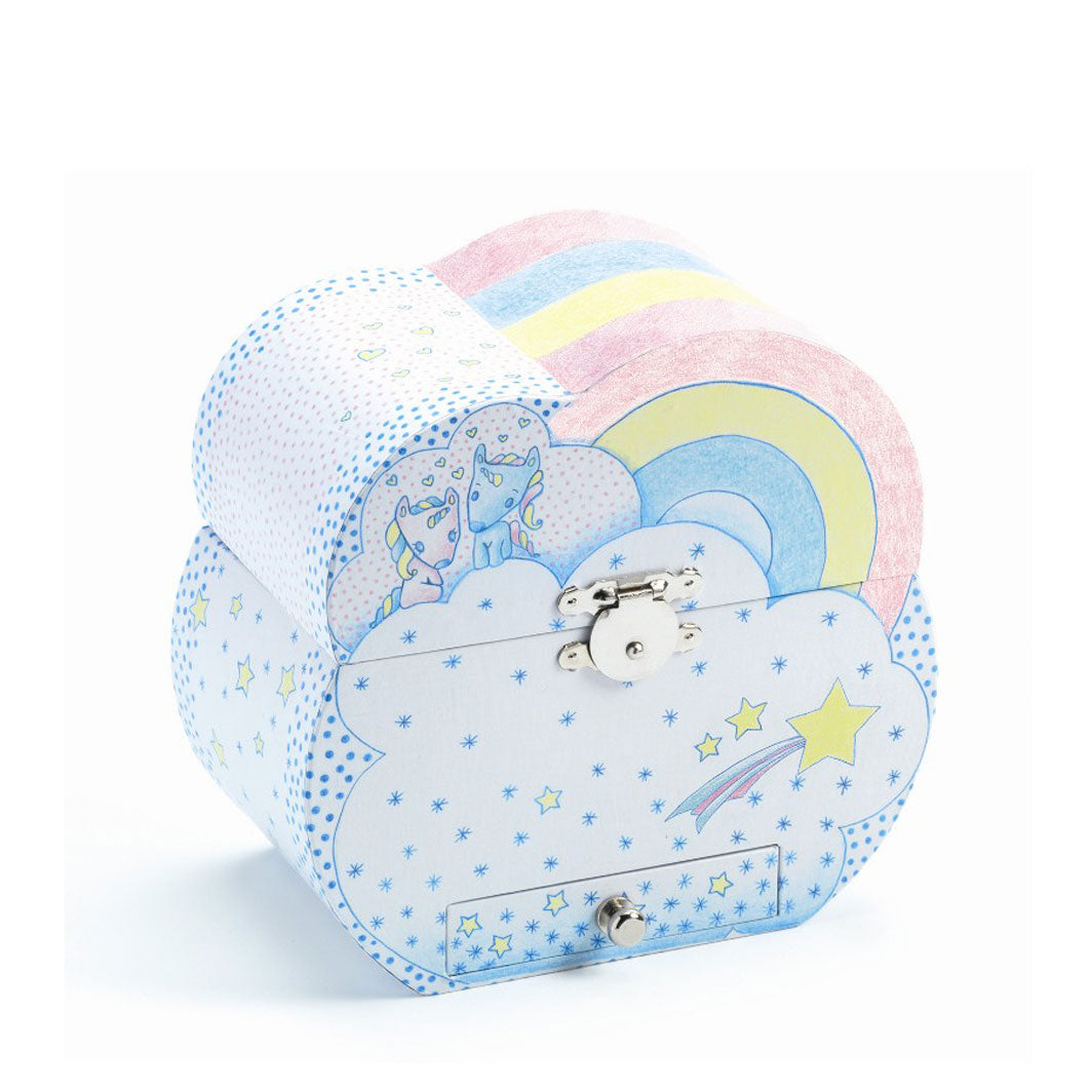 Djeco smykkeskrin m. musik, Enhjørning