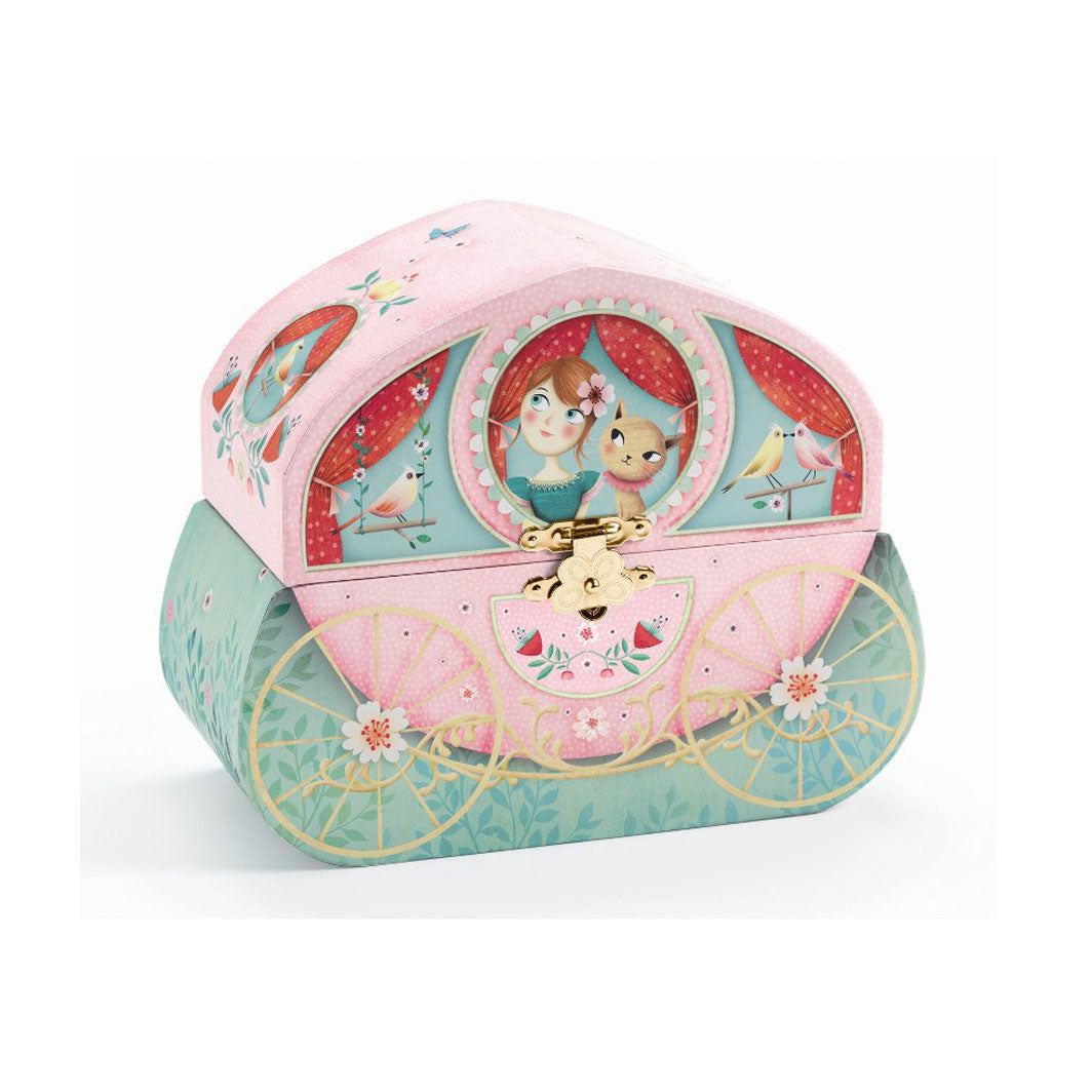 Djeco smykkeskrin m. musik, Karet