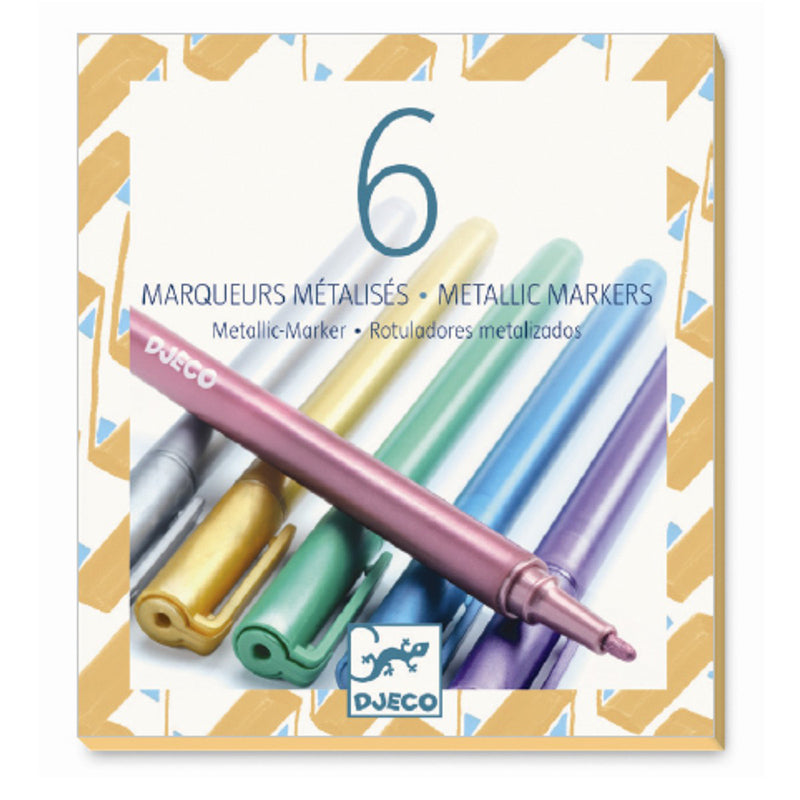 Djeco tuscher med metallic look