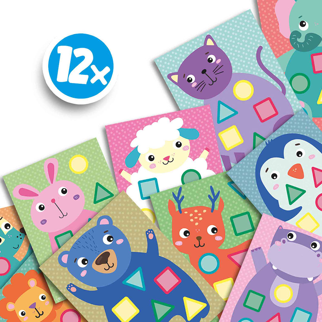 SES Creative Min første kreative sæt, Klistermærkemosaik - Fra 1-4 år