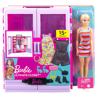 Barbie Klædeskab med dukke