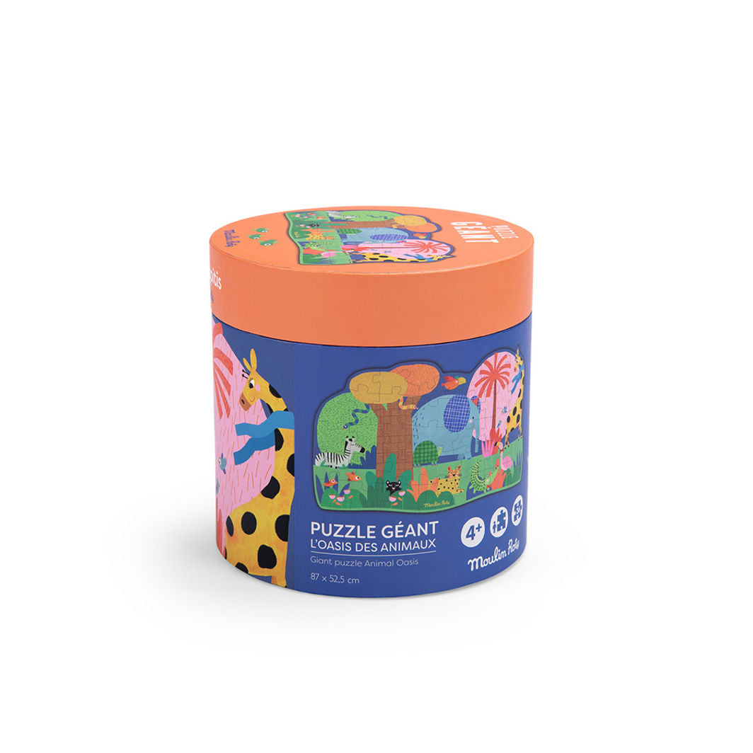 Moulin Roty, Jumbo Puslespil 36 brk - Dyrenes oase - Les Toupitis