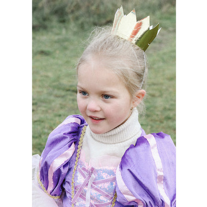 Dronningekrone i pap til fastelavn