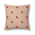 ferm Living pude, Dot Tuftet - Camel/red