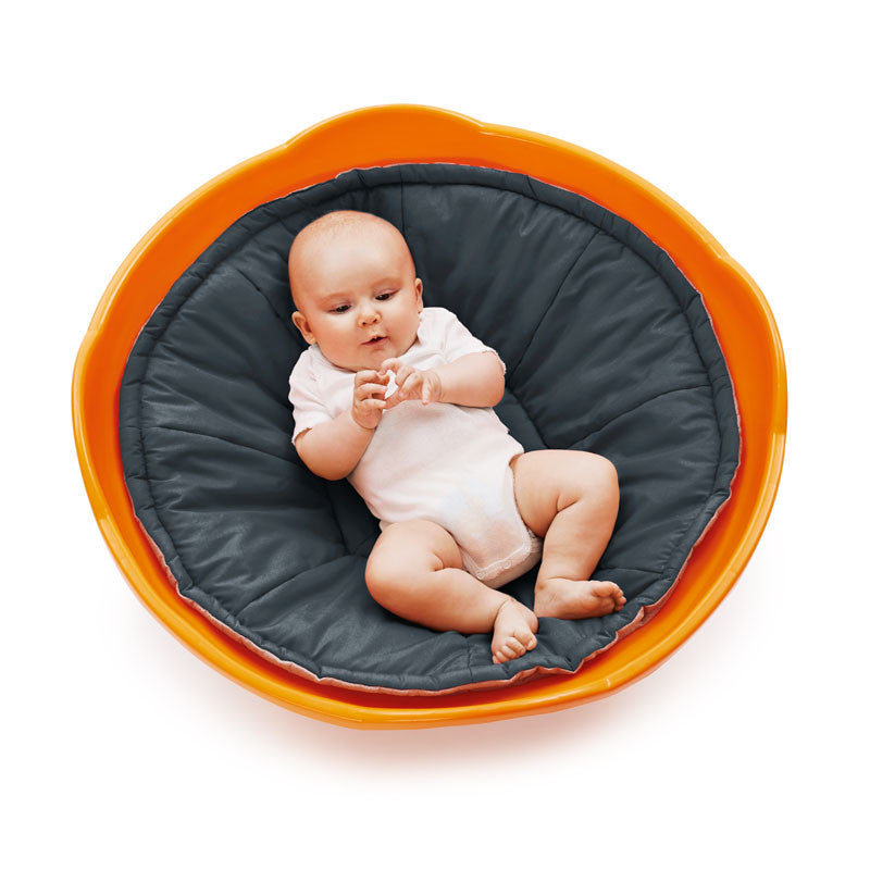 Gonge pude til mini top, mørkegrå