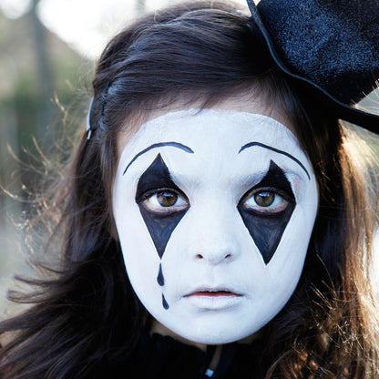 Grim tout ansigtsmaling, hvid