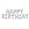 Northstar Balloons, Happy Birthday guirlande - sølvfolie