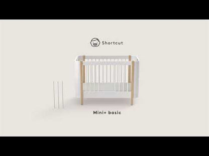 Oliver Furniture, Wood Mini+ tremmeseng inkl. junior kit - hvid/eg