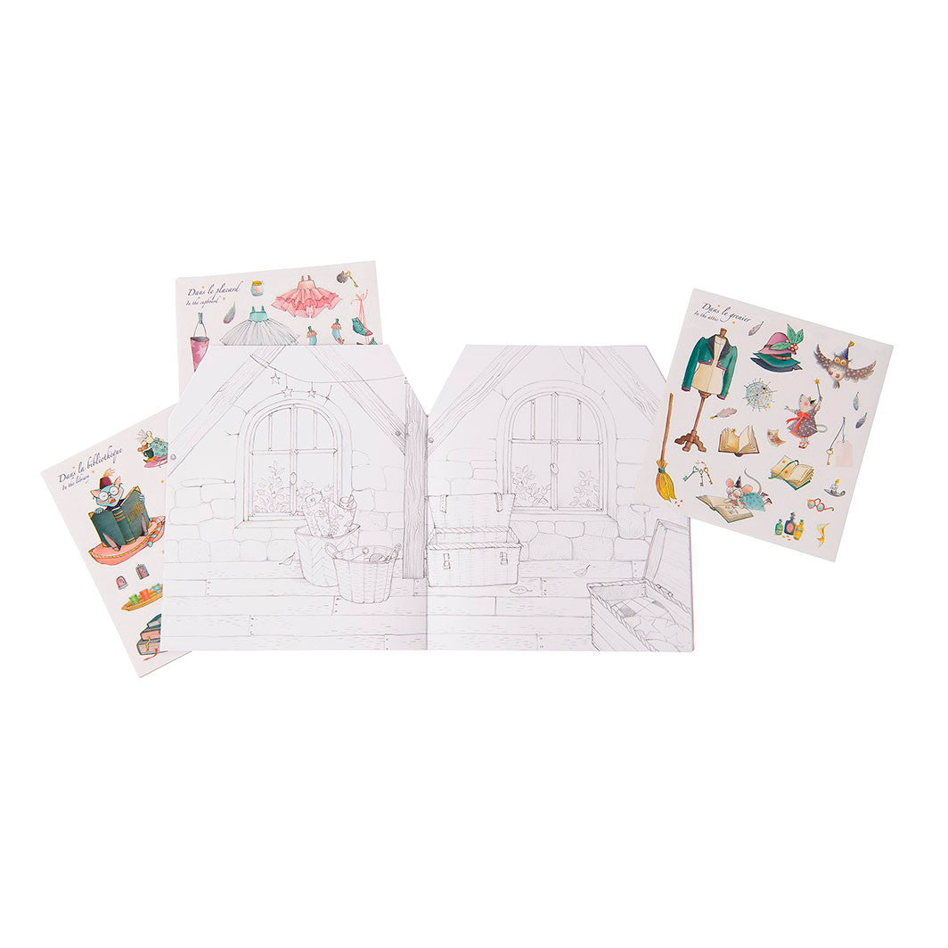 Moulin Roty klistermærkebog, Hus