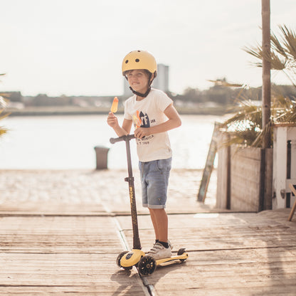 Scoot and Ride Highway Kick 3, løbehjul - LED Lemon
