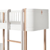 Oliver Furniture, Ombygningssæt, fra Wood Mini+ Tremmeseng Basic til halvhøj seng - hvid/eg