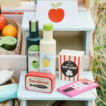 Tender Leaf, Legemad i træ - Købmandsvarer