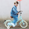 Bobbin cykel m. støttehjul, Gingersnap 12"- Duck egg blue