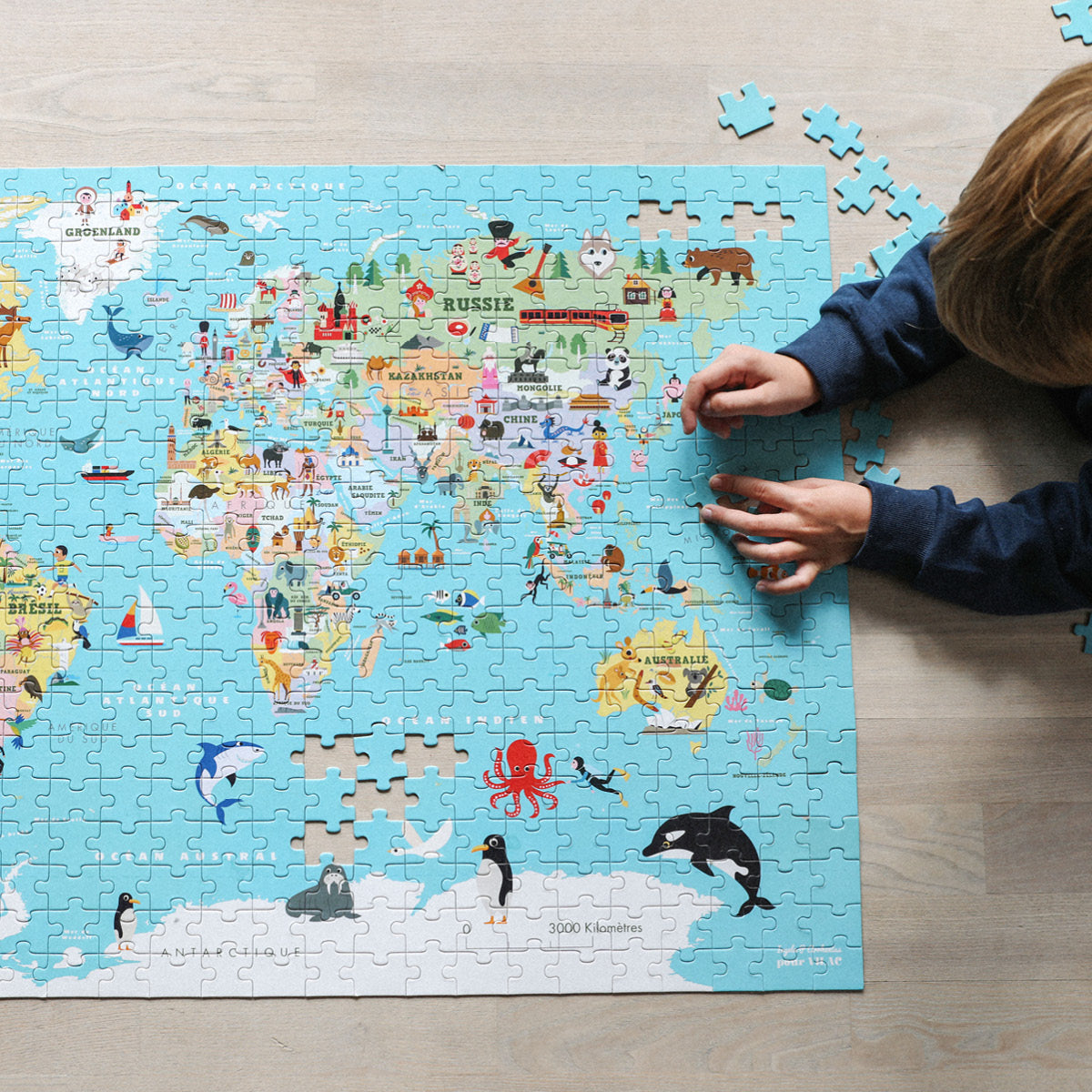 Vilac puslespil, Verden - 500 brikker
